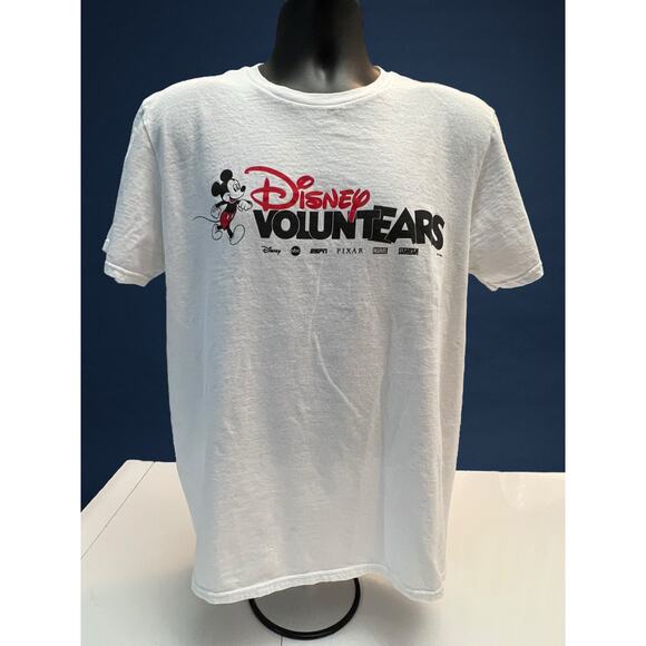 Disney VoluntEARS Team of Heroes T-Shirt Large Rare Mickey Limited Anvil Tag - Picture 1 of 13